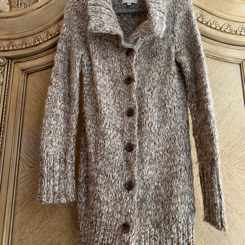 Marled Buttoned down Cardigan - Picture 3 of 4